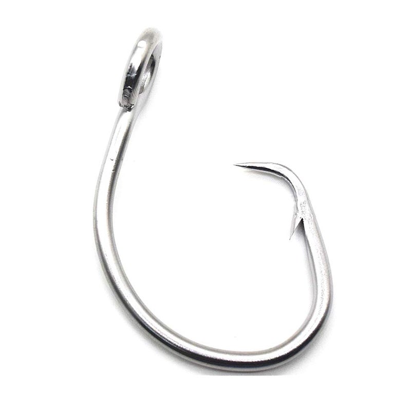 SENYUBBY 11/0-16/0 Big Game White Forged Offset Circle Hooks Shark & Swordfish (Pack of 10) - Image 3